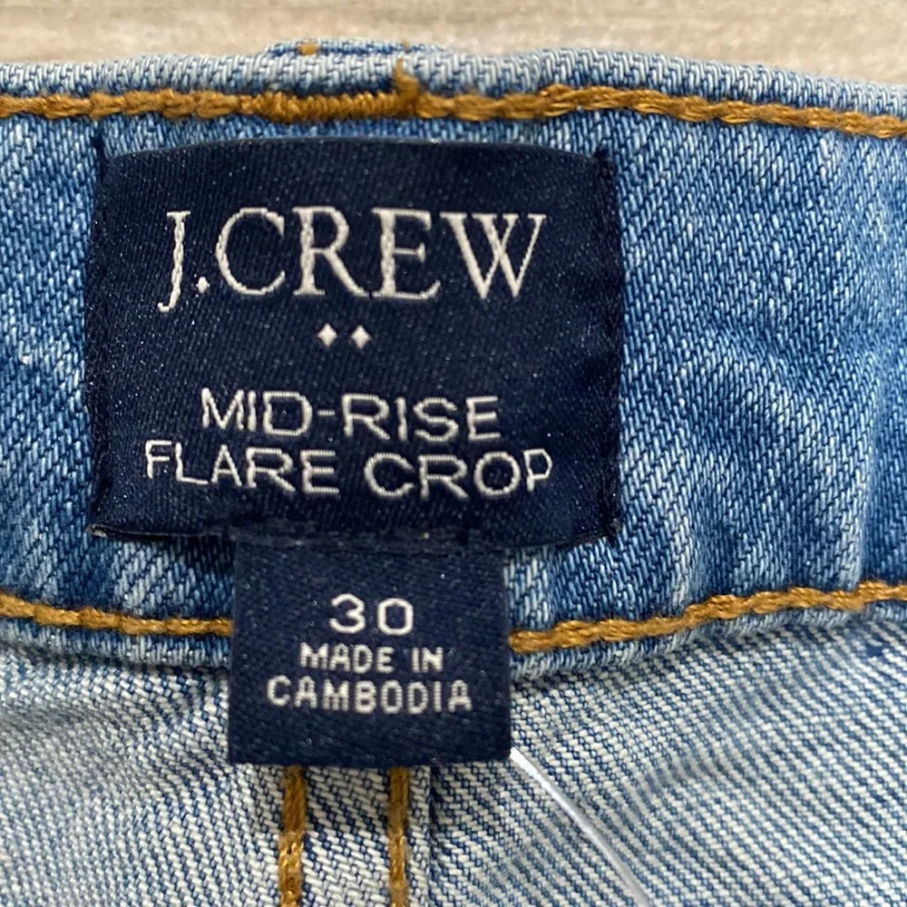 J. Crew Light Blue High-Rise Flare Jeans